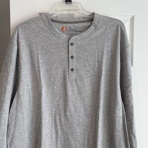 The American Outdoorsman Men's Gray Long-Sleeve Henley